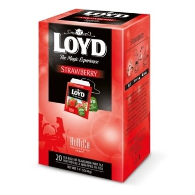 Vaisinė arbata LOYD HORECA line, braškių skonio, 20 x 2g Vaisinė arbata LOYD HORECA line, braškių skonio, 20 x 2g