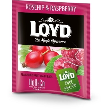 Vaisinė arbata LOYD HORECA line, su erškėtuogėmis ir avietėmis, 500 x 2 g