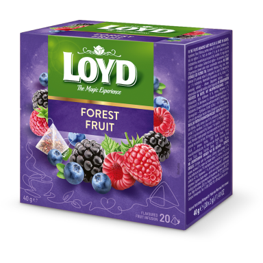 Vaisinė arbata LOYD, miško uogų skonio, 20 x 2g
