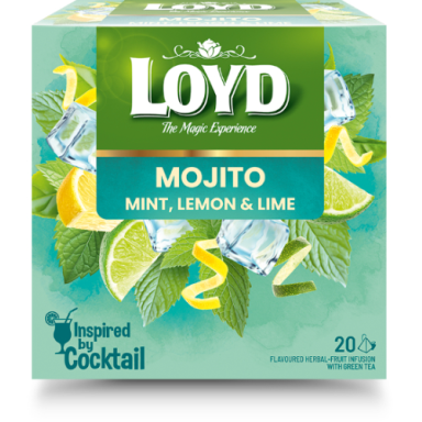 Vaisinė arbata LOYD, mojito skonio, 20 x 1.7g Vaisinė arbata LOYD, mojito skonio, 20 x 1.7g