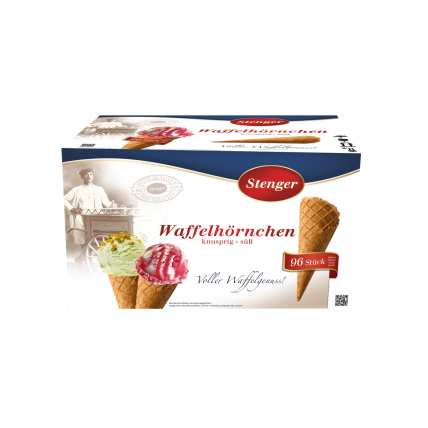 Vaflių kūgeliai STENGER, 96 vnt, 1,2 kg Vaflių kūgeliai STENGER, 96 vnt, 1,2 kg