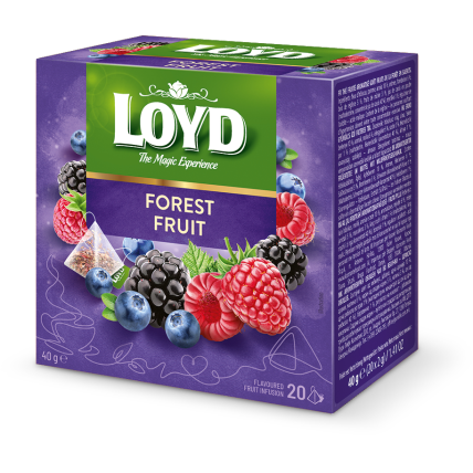 Vaisinė arbata LOYD, miško uogų skonio, 20 x 2g