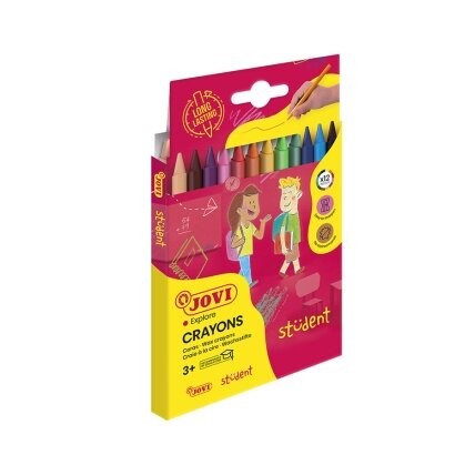 Vaškinės kreidelės JOVI Plasticolor, 12 spalvų 1