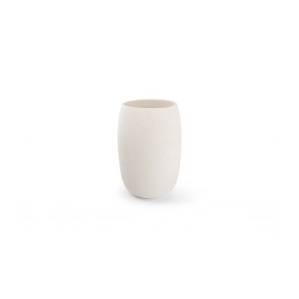 Vaza Bullet White, akmens masė, D 20 cm, H 30,5 cm, vnt 1