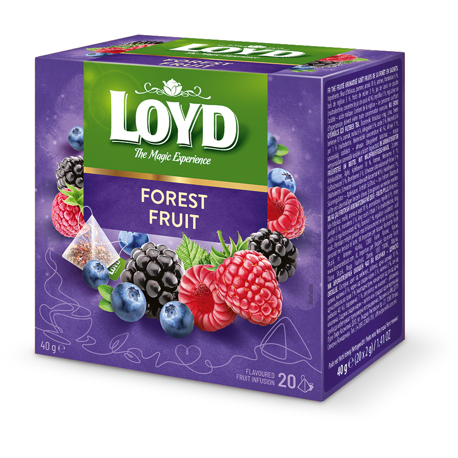 Vaisinė arbata LOYD, miško uogų skonio, 20 x 2g
