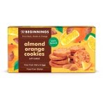 Veganiški migdoliniai sausainiai THE BEGINNINGS, su apelsinais, 80 g