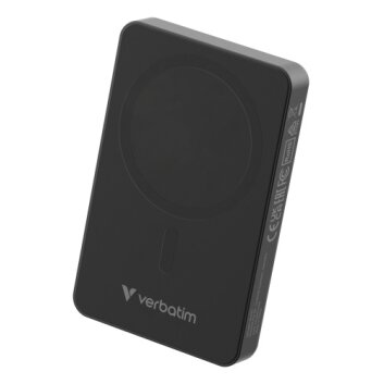 Verbatim 32227 Charge 'n' Go Essentials Magnetic Wireless Išorinė baterija Power Bank 10000mAh Juoda