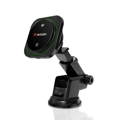 Verbatim 31860 Charge 'n' Drive Qi2 Magnetinis belaidis automobilinis įkroviklis, RGB, Juoda Verbatim 31860 Charge 'n' Drive Qi2 Magnetinis belaidis automobilinis įkroviklis, RGB, Juoda