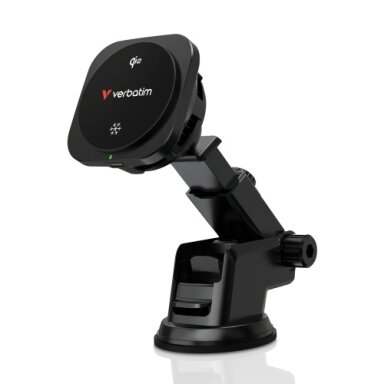 Verbatim 31861 Charge 'n' Drive Qi2 Magnetinis belaidis automobilinis įkroviklis, Juoda Verbatim 31861 Charge 'n' Drive Qi2 Magnetinis belaidis automobilinis įkroviklis, Juoda