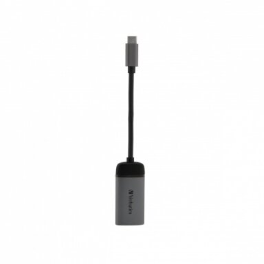 Verbatim 49143 USB-C į HDMI 4K Adapteris, USB 3.1 GEN 1, HDMI 4K (60Hz), 10 cm kabelis, Pilka/Juoda Verbatim 49143 USB-C į HDMI 4K Adapteris, USB 3.1 GEN 1, HDMI 4K (60Hz), 10 cm kabelis, Pilka/Juoda