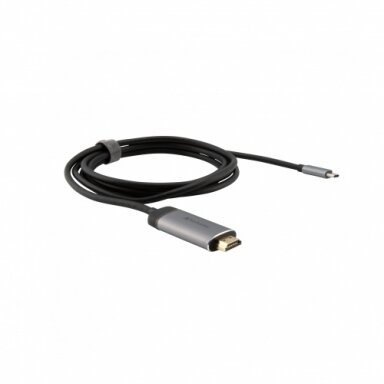Verbatim 49144 USB-C į HDMI 4K Adapteris, USB 3.1 GEN 1, HDMI 4K (60Hz), 1.5 m kabelis, Pilka/Juoda Verbatim 49144 USB-C į HDMI 4K Adapteris, USB 3.1 GEN 1, HDMI 4K (60Hz), 1.5 m kabelis, Pilka/Juoda