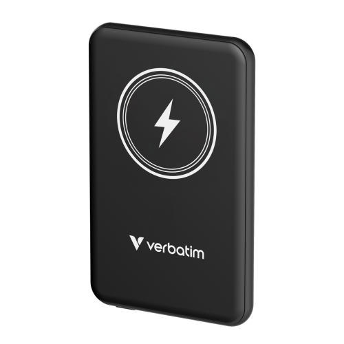 Verbatim 32240 Charge 'n' Go Magnetic Wireless Išorinė baterija (Power Bank) 5000mAh, Juoda