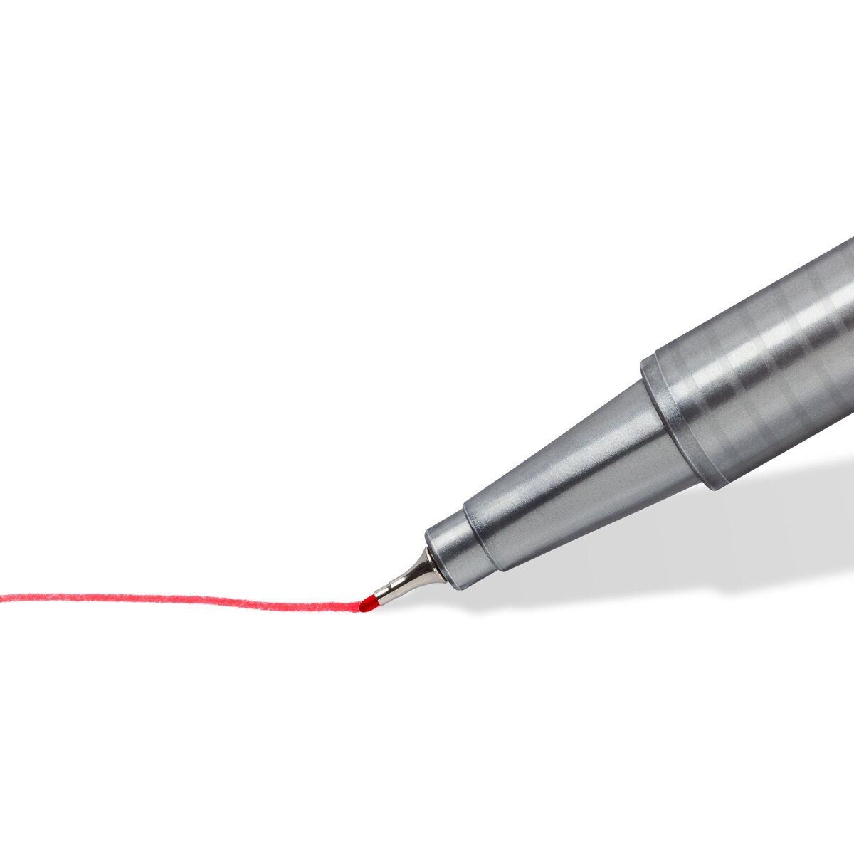 Vienkartinis rašiklis STAEDTLER TRIPLUS FINELINER 334, 0,3 mm, raudona 2 Vienkartinis rašiklis STAEDTLER TRIPLUS FINELINER 334, 0,3 mm, raudona 2