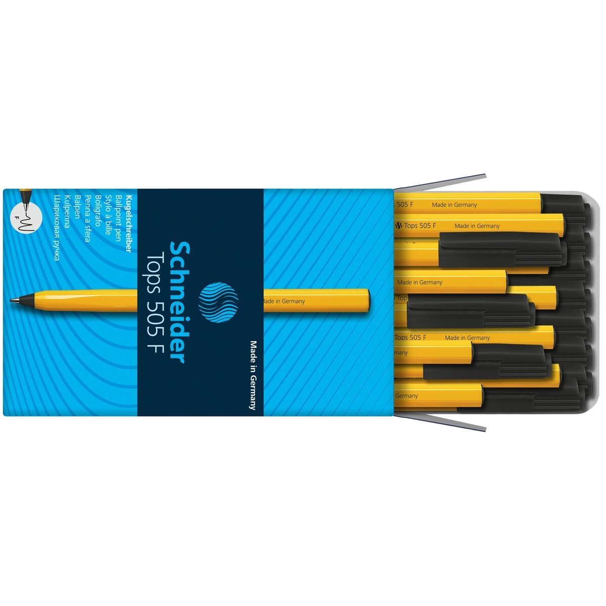 Vienkartinis tušinukas SCHNEIDER TOPS 505, 0,8 mm, juodas tušas 3 Vienkartinis tušinukas SCHNEIDER TOPS 505, 0,8 mm, juodas tušas 3