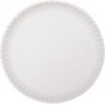 Vienkartinė lėkštė, balta, popierius/be dangos, D 23 cm, 100 vnt.