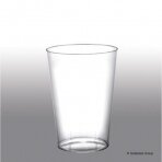 Vienkartinės stiklinės MOON, 230/200 ml,  PS, skaidrios, 50 vnt