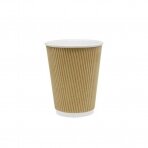 Vienkartiniai puodeliai RIPPLE,popieriniai, 236 ml, D80 mm, 25 vnt.
