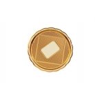 Vienkartinis tortinės padėklas MEDORO, auksinis, D 22 cm, 10 vnt