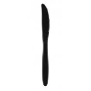 Vienkartiniai peiliai SUPERIOR,PS, juodi, 17 cm, 50 vnt.