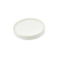 Vienkartinis dangtelis B'Green White 500 ml sriubos indeliams, popierius/PE, D 96 mm, 25 vnt