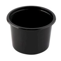Vienkartinis indelis sriubai PP, juodas, užlydomas, 500 ml, D 11,2 cm, H 8 cm, 50 vnt. 1