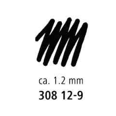 Vienkartinis rašiklis STAEDTLER PIGMENT LINER, 1,2 mm, juodas rašalas 2 Vienkartinis rašiklis STAEDTLER PIGMENT LINER, 1,2 mm, juodas rašalas 2