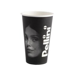 Vienkartiniai puodeliai PELLINI, popieriniai, 234 ml, D 80 mm, 50 vnt.