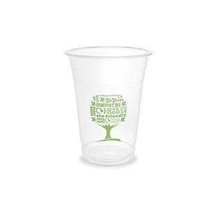 Vienkartinės stiklinės VEGWARE GreenTree, PLA, 480 ml, 50 vnt
