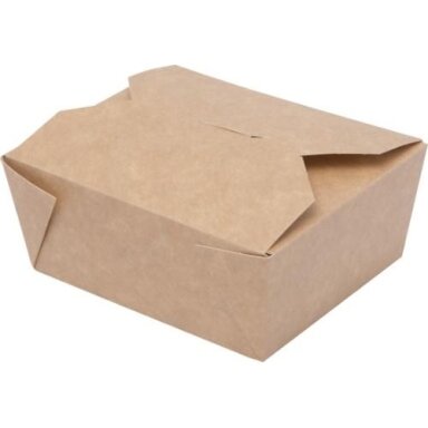 Vienkartinė dėžutė maistui Lunch, šv. ruda, popierius, 14 x 10 x 5 cm, 50 vnt Vienkartinė dėžutė maistui Lunch, šv. ruda, popierius, 14 x 10 x 5 cm, 50 vnt