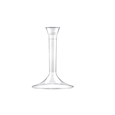 Vienkartinė kojelė taurei, H 9 cm, skaidri, 20 vnt. Vienkartinė kojelė taurei, H 9 cm, skaidri, 20 vnt.