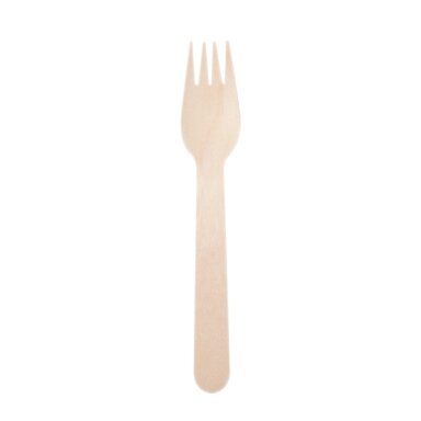 Vienkartinė šakutė, medis, L 16 cm, 100 vnt Vienkartinė šakutė, medis, L 16 cm, 100 vnt