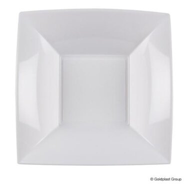 Vienkartinės gilios lėkštės NICE, PP, baltos, 18x18 cm, 15 vnt. Vienkartinės gilios lėkštės NICE, PP, baltos, 18x18 cm, 15 vnt.