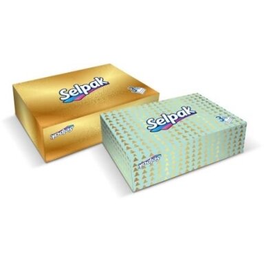 Vienkartinės nosinaitės SELPAK Mini, 3 sluoksnių, dėžutė, 70 vnt Vienkartinės nosinaitės SELPAK Mini, 3 sluoksnių, dėžutė, 70 vnt