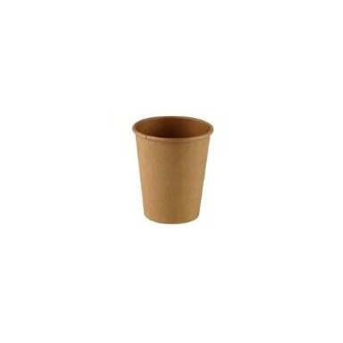 Vienkartinės popieriniai puodeliai karštiems gėrimams, 250 ml, (pak.- 50 vnt.), rudi Vienkartinės popieriniai puodeliai karštiems gėrimams, 250 ml, (pak.- 50 vnt.), rudi