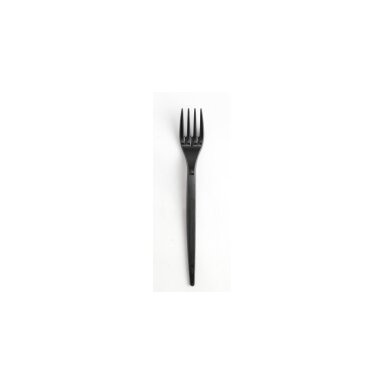 Daugkartinio naudojimo plastikinės šakutės SUPERIOR, PS, juodos, 18 cm, 50 vnt Daugkartinio naudojimo plastikinės šakutės SUPERIOR, PS, juodos, 18 cm, 50 vnt