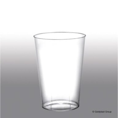Vienkartinės stiklinės MOON, 230/200 ml, PS, skaidrios, 25 vnt Vienkartinės stiklinės MOON, 230/200 ml, PS, skaidrios, 25 vnt