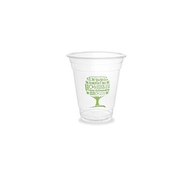 Vienkartinės stiklinės VEGWARE GreenTree, PLA, 360 ml, 50 vnt