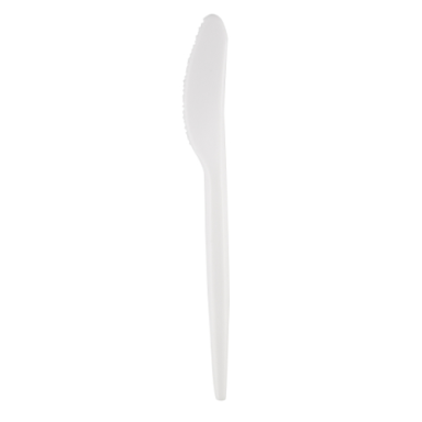 Daugkartinio naudojimo plastikiniai peiliai SUPERIOR,PS, balti, 18 cm, 50 vnt. Daugkartinio naudojimo plastikiniai peiliai SUPERIOR,PS, balti, 18 cm, 50 vnt.