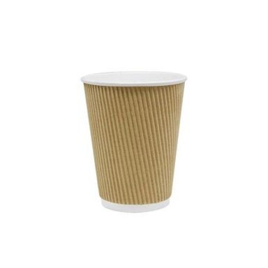 Vienkartiniai puodeliai RIPPLE,popieriniai, 236 ml, D80 mm, 25 vnt. Vienkartiniai puodeliai RIPPLE,popieriniai, 236 ml, D80 mm, 25 vnt.