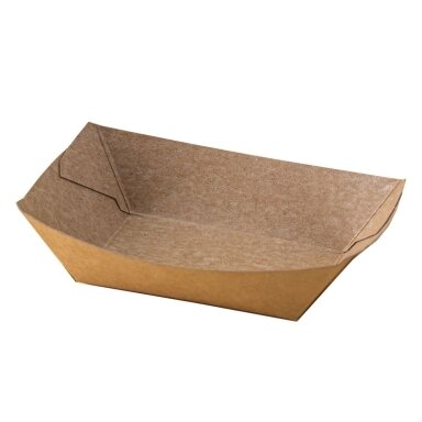 Vienkartinis indelis maistui BOAT Kraft, kartonas, 13,5 x 8,5 x H 5 cm, 250 vnt. Vienkartinis indelis maistui BOAT Kraft, kartonas, 13,5 x 8,5 x H 5 cm, 250 vnt.