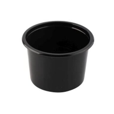 Vienkartinis indelis sriubai PP, juodas, užlydomas, 500 ml, D 11,2 cm, H 8 cm, 50 vnt. Vienkartinis indelis sriubai PP, juodas, užlydomas, 500 ml, D 11,2 cm, H 8 cm, 50 vnt.