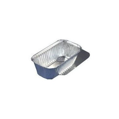 Vienkartinis indelis su dangteliu, aliuminis, 1,5 l , 24,8 x 12,8 x H 7 cm, 25 vnt Vienkartinis indelis su dangteliu, aliuminis, 1,5 l , 24,8 x 12,8 x H 7 cm, 25 vnt