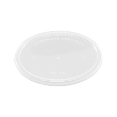 Vienkartinis plastikinis dangtelis sriubos indeliui, D 120 mm, 230-960 ml, bespalvis,50vnt.