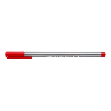 Vienkartinis rašiklis STAEDTLER TRIPLUS FINELINER 334, 0,3 mm, raudona