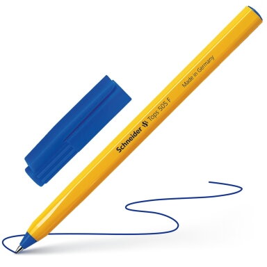 Vienkartinis tušinukas SCHNEIDER TOPS 505, 0,8 mm, mėlynas tušas Vienkartinis tušinukas SCHNEIDER TOPS 505, 0,8 mm, mėlynas tušas