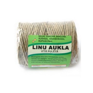 Virvė, 100% linas, 2.5 mm Virvė, 100% linas, 2.5 mm