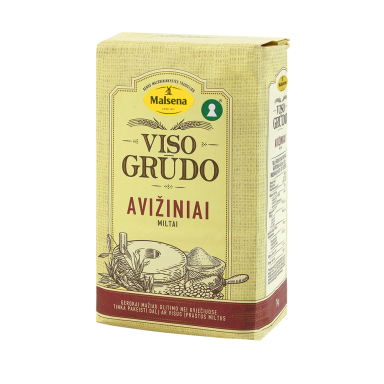 Visų grūdo dalių avižiniai miltai MALSENA, 1 kg