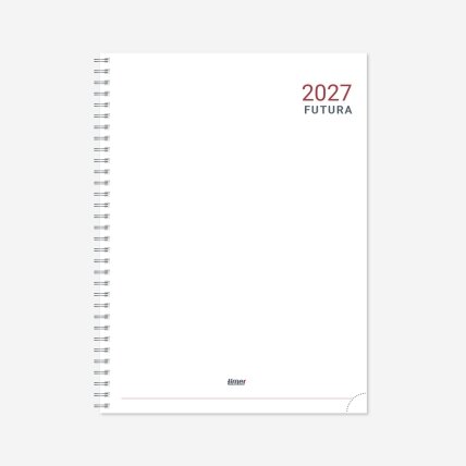 Vidaus blokas kalendoriui FUTURA Spirex 2027, A4 Vidaus blokas kalendoriui FUTURA Spirex 2027, A4
