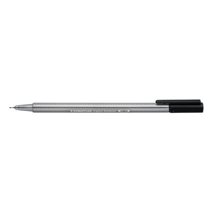 Vienkartinis rašiklis STAEDTLER TRIPLUS FINELINER 334, 0,3 mm, juoda 1 Vienkartinis rašiklis STAEDTLER TRIPLUS FINELINER 334, 0,3 mm, juoda 1
