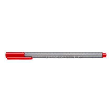 Vienkartinis rašiklis STAEDTLER TRIPLUS FINELINER 334, 0,3 mm, raudona Vienkartinis rašiklis STAEDTLER TRIPLUS FINELINER 334, 0,3 mm, raudona